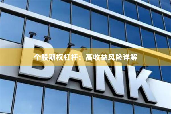 个股期权杠杆：高收益风险详解